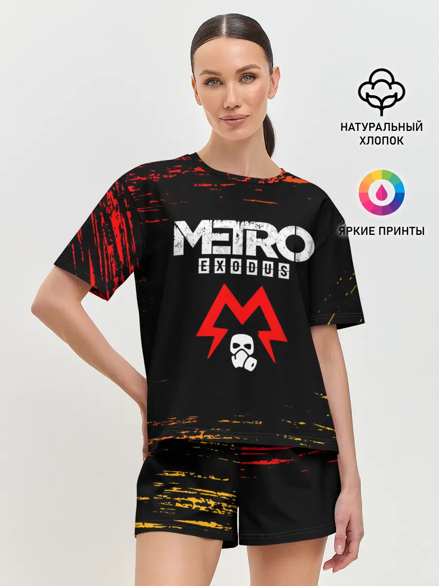 Женская пижама с шортами / METRO EXODUS / МЕТРО ИСХОД