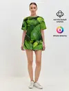 Женская пижама с шортами / Огурцы