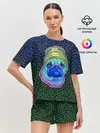 Женская пижама с шортами / Мопс
