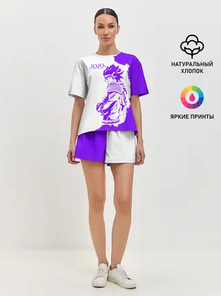 Женская пижама с шортами / Хамон фиолетовый