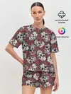 Женская пижама с шортами / halloween casual