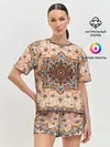 Женская пижама с шортами / Старый ковер