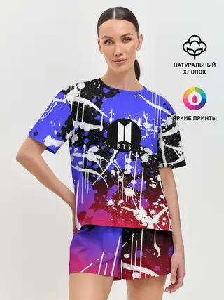 Женская пижама с шортами / BTS