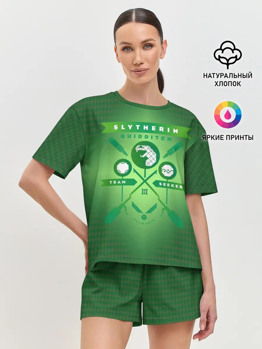 Женская пижама с шортами / Slytherin Quidditch Team