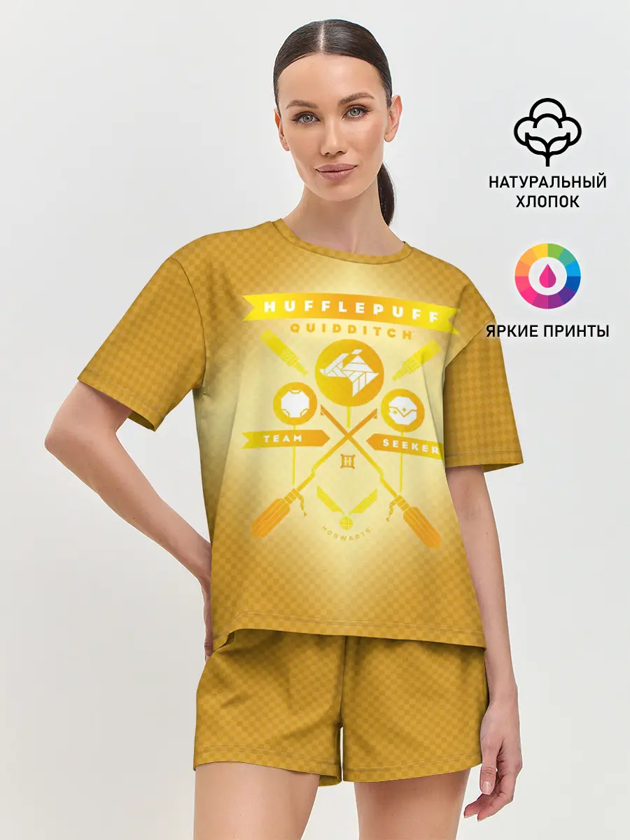 Женская пижама с шортами / Hufflepuff Quidditch Team