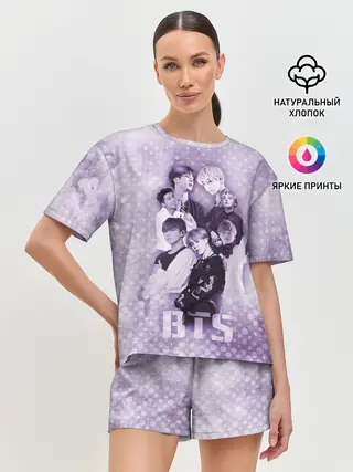 Женская пижама с шортами / BTS