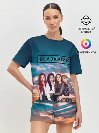 Женская пижама с шортами / BlackPink
