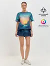Женская пижама с шортами / Природа