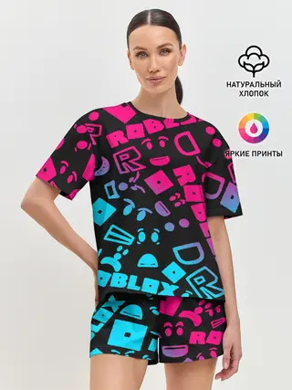 Женская пижама с шортами / Roblox