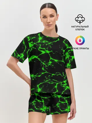Женская пижама с шортами / Green Flash