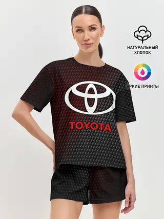 Женская пижама с шортами / TOYOTA / ТОЙОТА