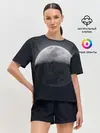 Женская пижама с шортами / луна