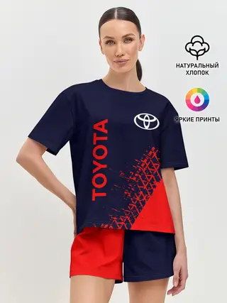 Женская пижама с шортами / TOYOTA / ТОЙОТА