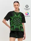 Женская пижама с шортами / Зелёное Очарование
