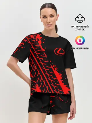 Женская пижама с шортами / LEXUS / ЛЕКСУС