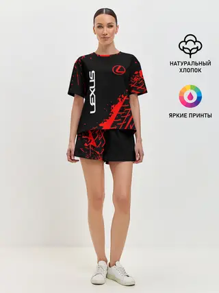 Женская пижама с шортами / LEXUS / ЛЕКСУС
