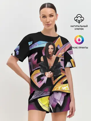 Женская пижама с шортами / Supergirl