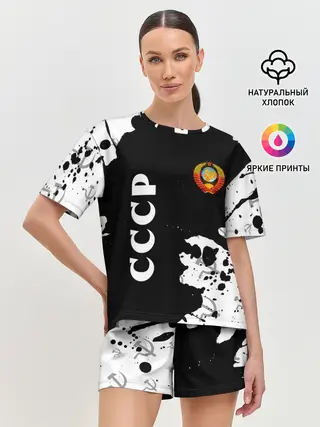 Женская пижама с шортами / СССР / USSR
