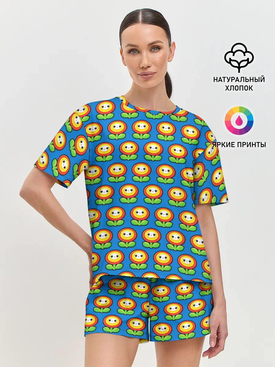 Женская пижама с шортами / Super Mario