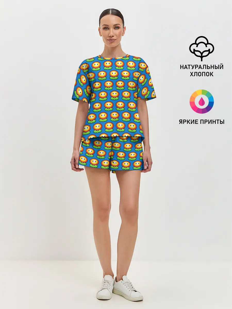 Женская пижама с шортами / Super Mario