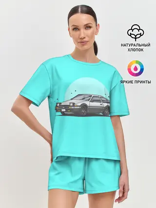 Женская пижама с шортами / Хачироку АЕ86