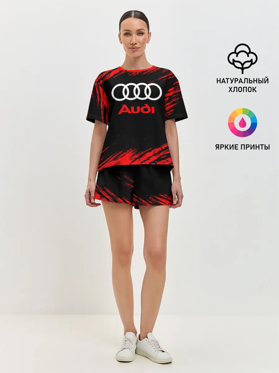 Женская пижама с шортами / AUDI / АУДИ