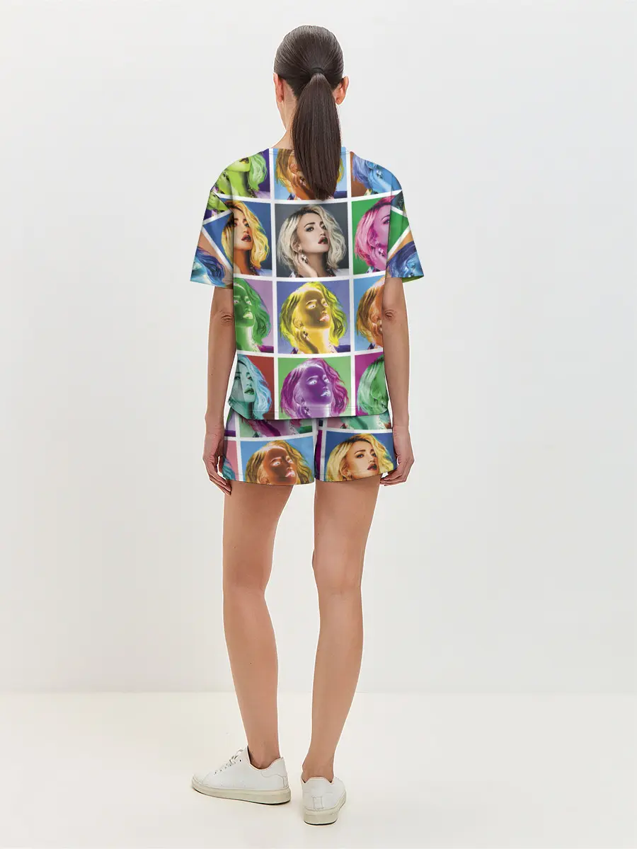 Женская пижама с шортами / Buzova pop-art