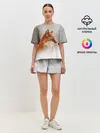 Женская пижама с шортами / Лиса и снег