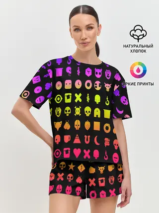 Женская пижама с шортами / Любовь, смерть и роботы