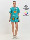 Женская пижама с шортами / Необычные планеты