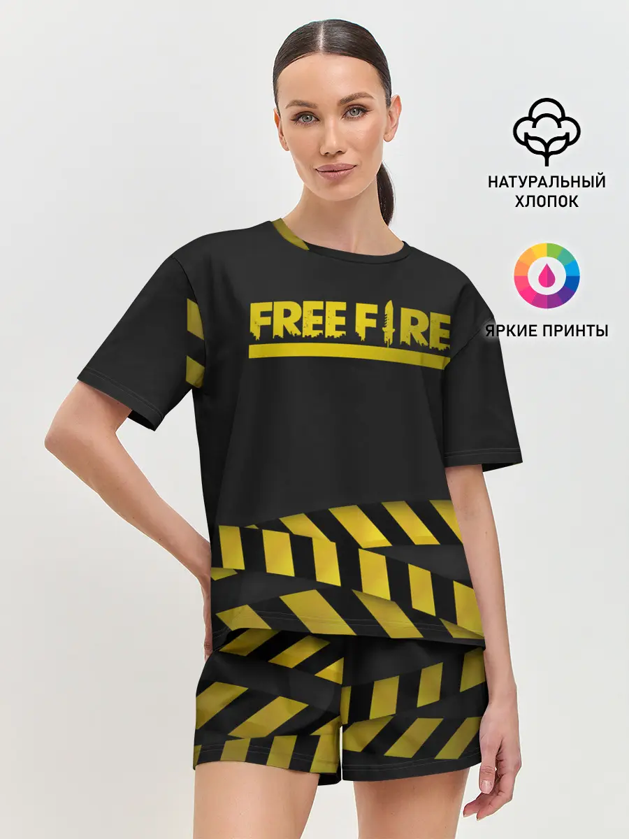 Женская пижама с шортами / Free Fire