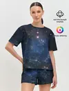 Женская пижама с шортами / Космос