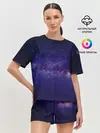 Женская пижама с шортами / Космос
