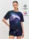 Женская пижама с шортами / Космос
