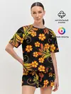 Женская пижама с шортами / Хохлома