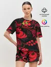 Женская пижама с шортами / Хохлома