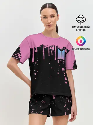 Женская пижама с шортами / BTS