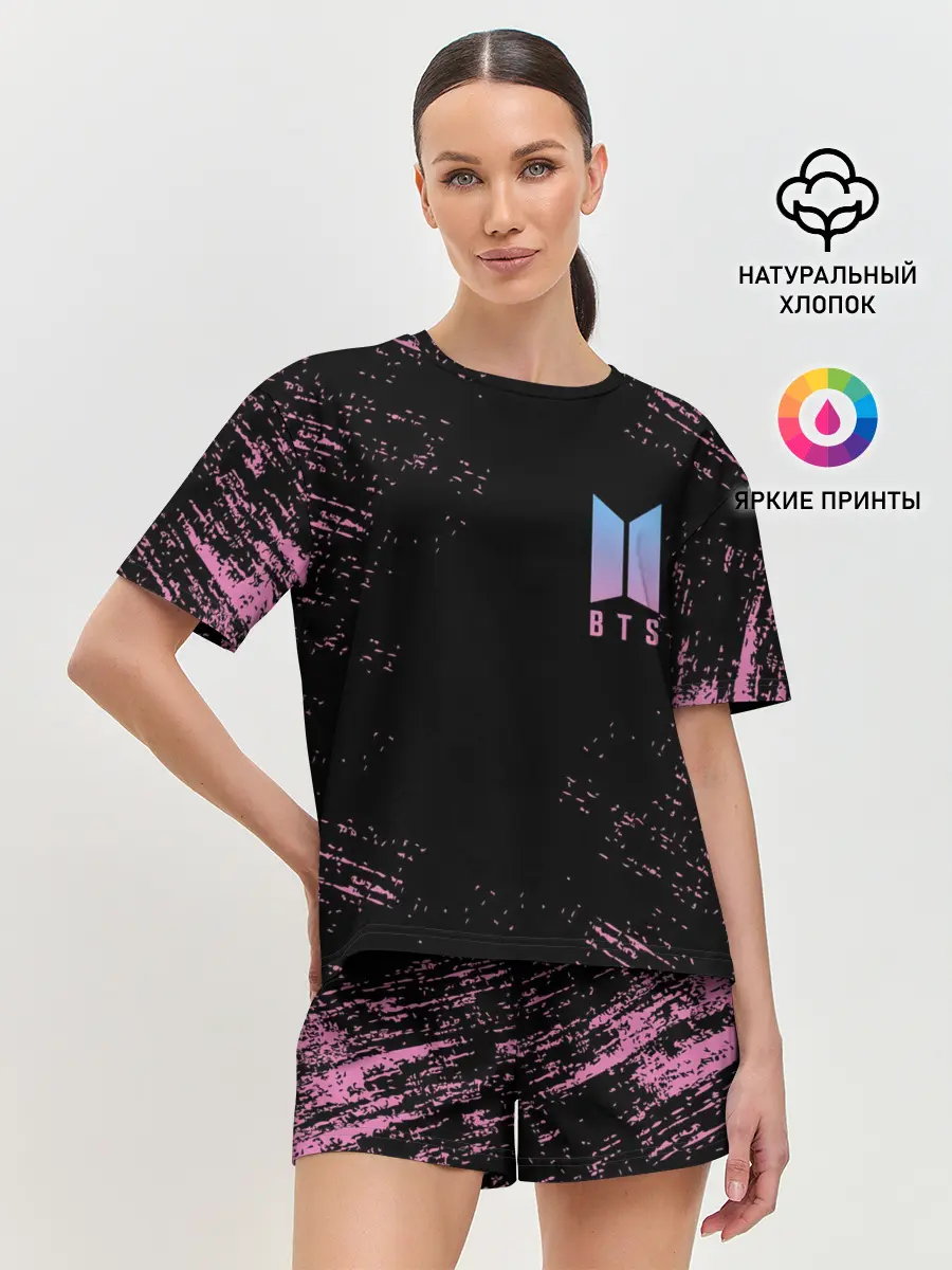 Женская пижама с шортами / BTS