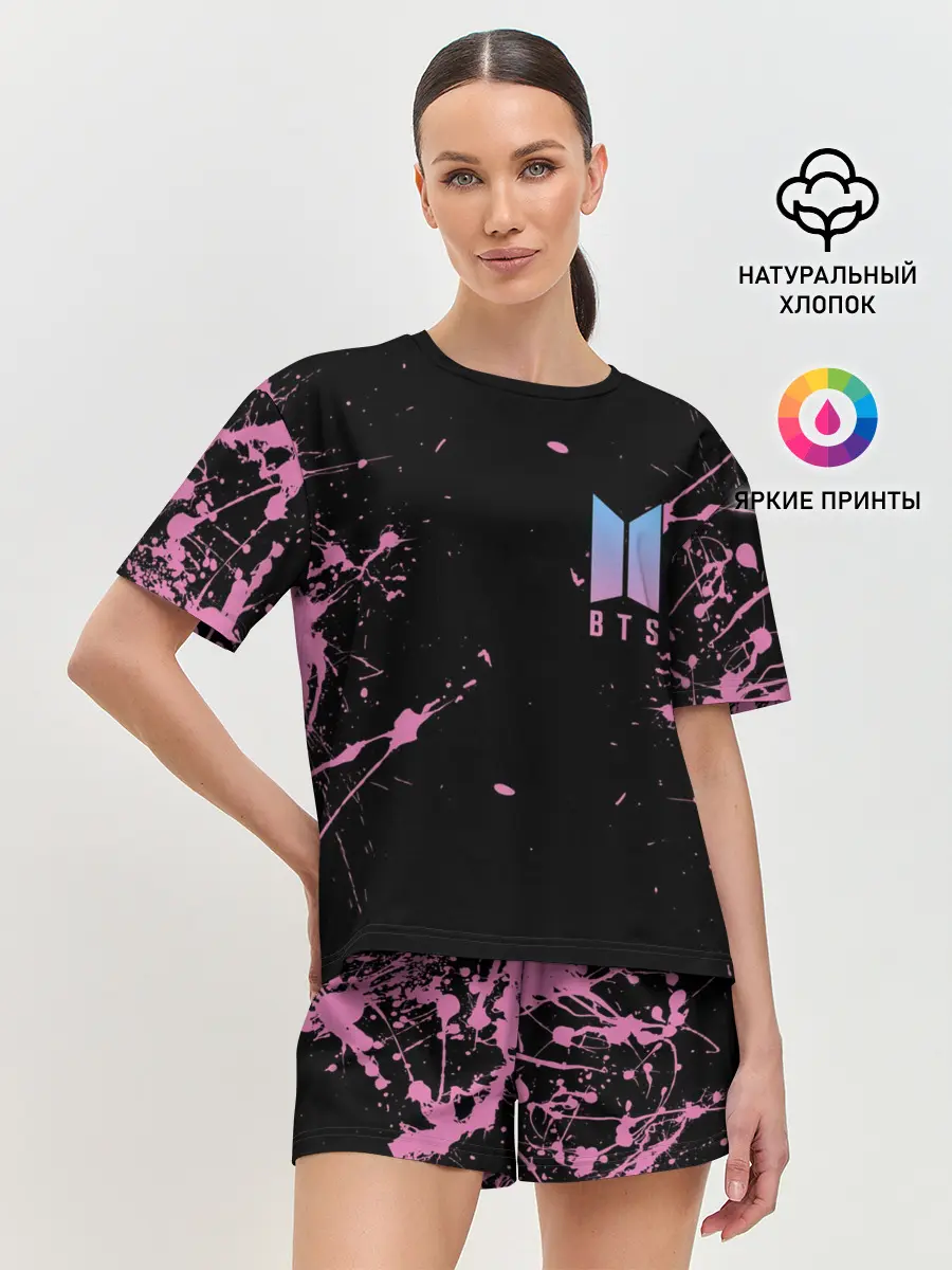 Женская пижама с шортами / BTS