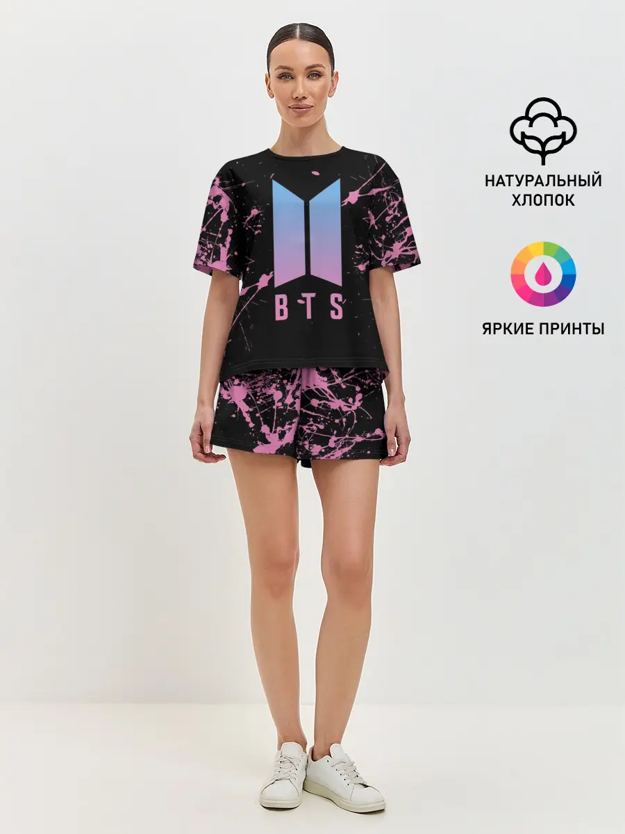 Женская пижама с шортами / BTS