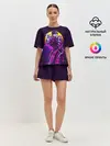 Женская пижама с шортами / Дзётаро указывает смазанный