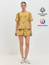 Женская пижама с шортами / Цветы