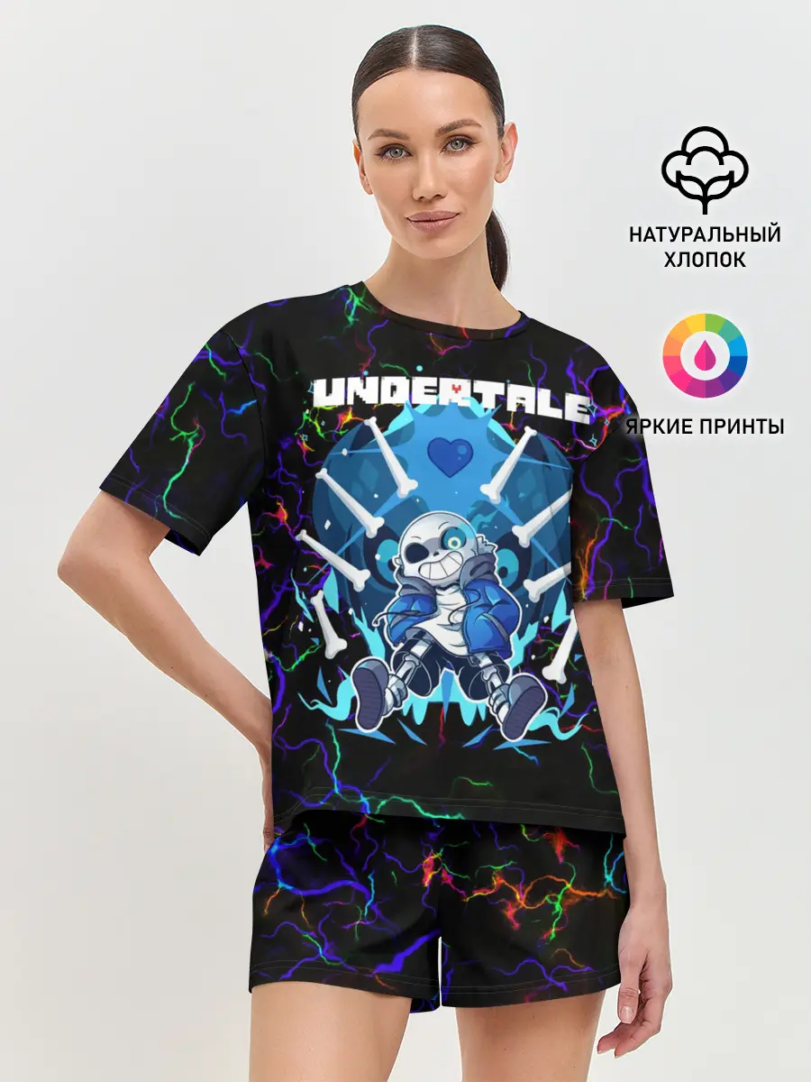 Женская пижама с шортами / Undertale | Sans