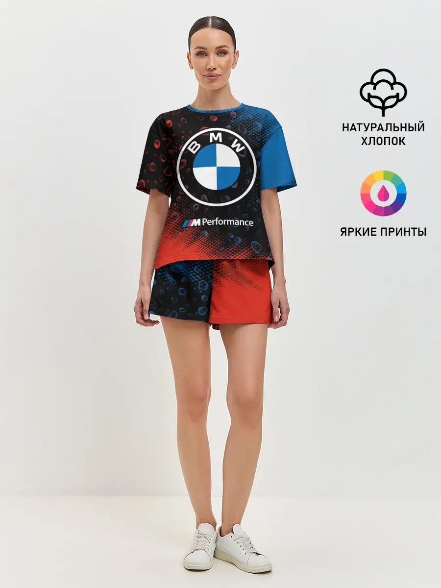 Женская пижама с шортами / BMW / БМВ