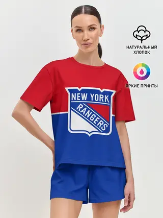 Женская пижама с шортами / Нью-Йорк Рейнджерс