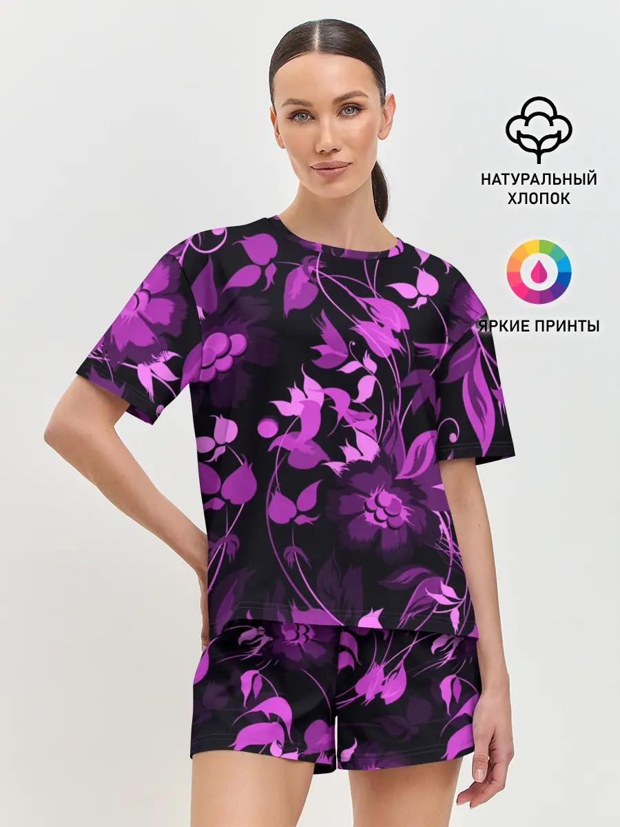 Женская пижама с шортами / Флора | Flora