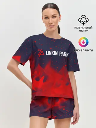 Женская пижама с шортами / LINKIN PARK / ЛИНКИН ПАРК