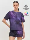 Женская пижама с шортами / Космос