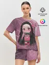 Женская пижама с шортами / Незуко Камадо