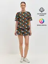 Женская пижама с шортами / Праздничный хэллоуин
